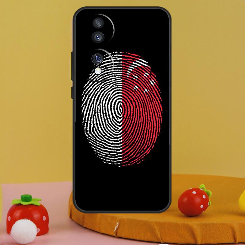 Singapore Flag Case For Honor 200 Pro X9c X9a X8a X7a X6a X7 X8 X9 X8b X9b 50 70 90 Magic 5 6 Lite Cover