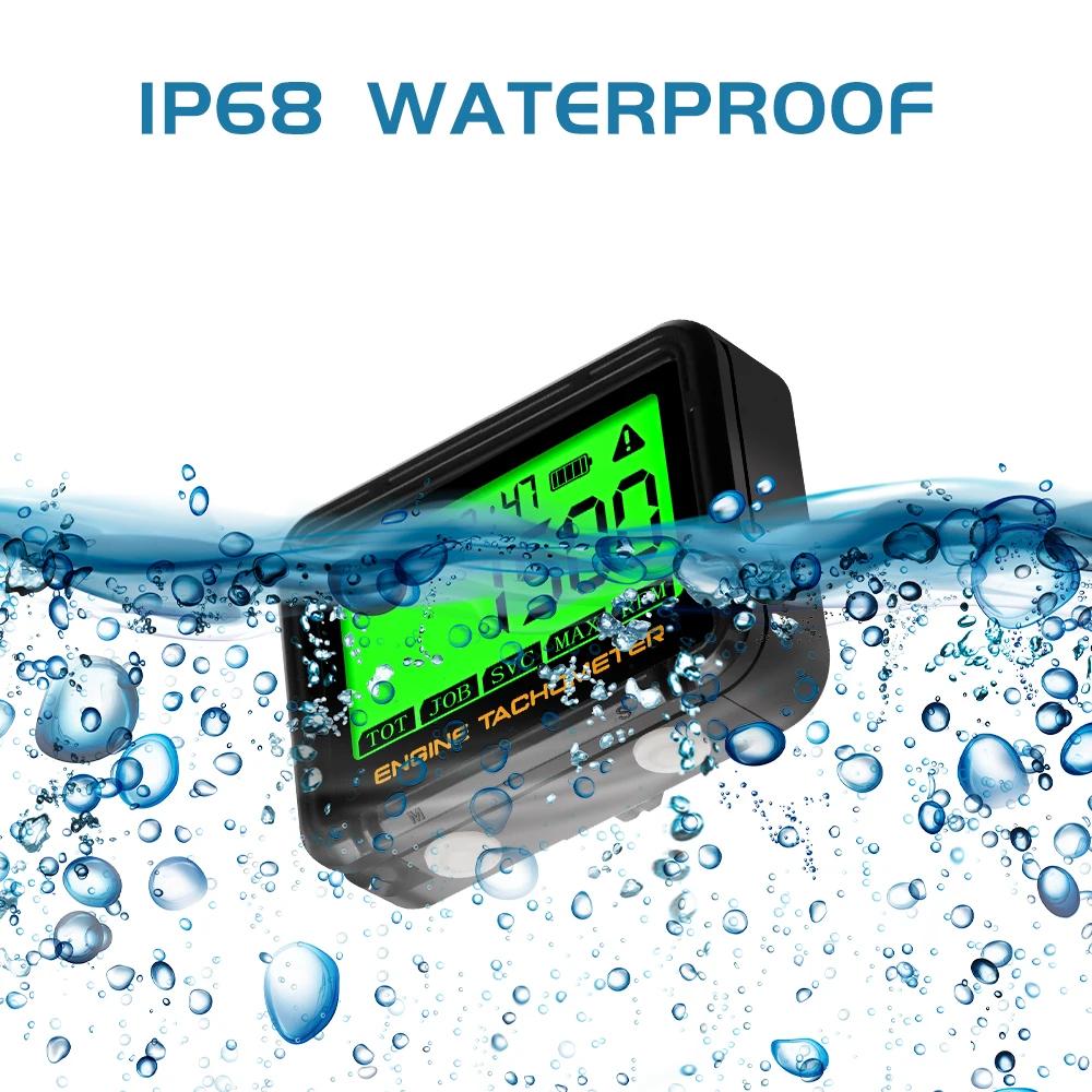 Motorcycle Digital Tachometers Hour Meter Clocks LCD Counter For ATV Snowmobile Boat Generator Instruments Accessories