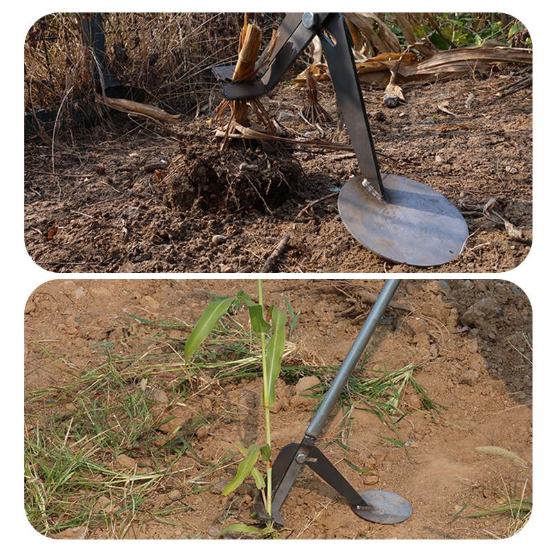 Removal Of Corn Stalks And Soybean Root Heavy-Duty Root Remover Garden Tool Designed For Efficient Manual Plant Root