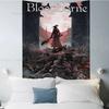 Klassisches Spiel Bloodborne Buntes Wandbehang Hippie Blume Wandteppiche Schlafsaal Dekor Wandkunst Dekor