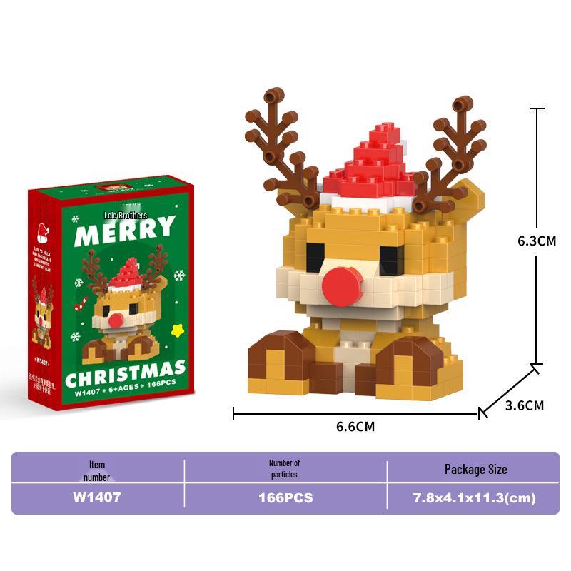 Santa Claus Micro Bricks Educational Toy - Compatible with LEGO, Building Blocks for Kids