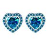 Korean Peach Heart Earrings: Simple, Small, and Cute Love-themed Jewelry for Women