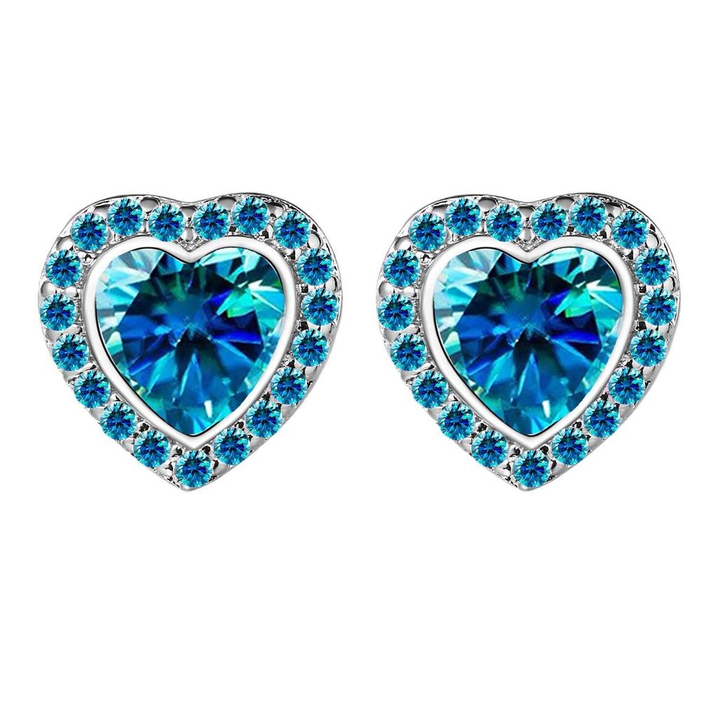 Korean Peach Heart Earrings: Simple, Small, and Cute Love-themed Jewelry for Women