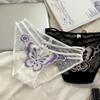 Cotton Crotch Butterfly Embroidery Bow Underpants Low-Waist Flower Mesh Slim Panties  Girls