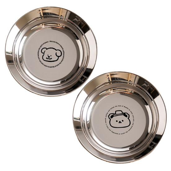 Stainless Steel Divided Baby Plate Food-Grade Toddler Tray with Compartments Unbreakable Dishwasher Safe Dinner Plate for Kids Preschool Home