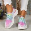 Casual flower sports single shoes women's new fashion flat bottom single head lace-up casual