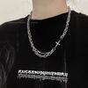 Men's Boys' Trendy Ins Hip-hop European and with Chain Women's Trendy Brand Necklace Pendant