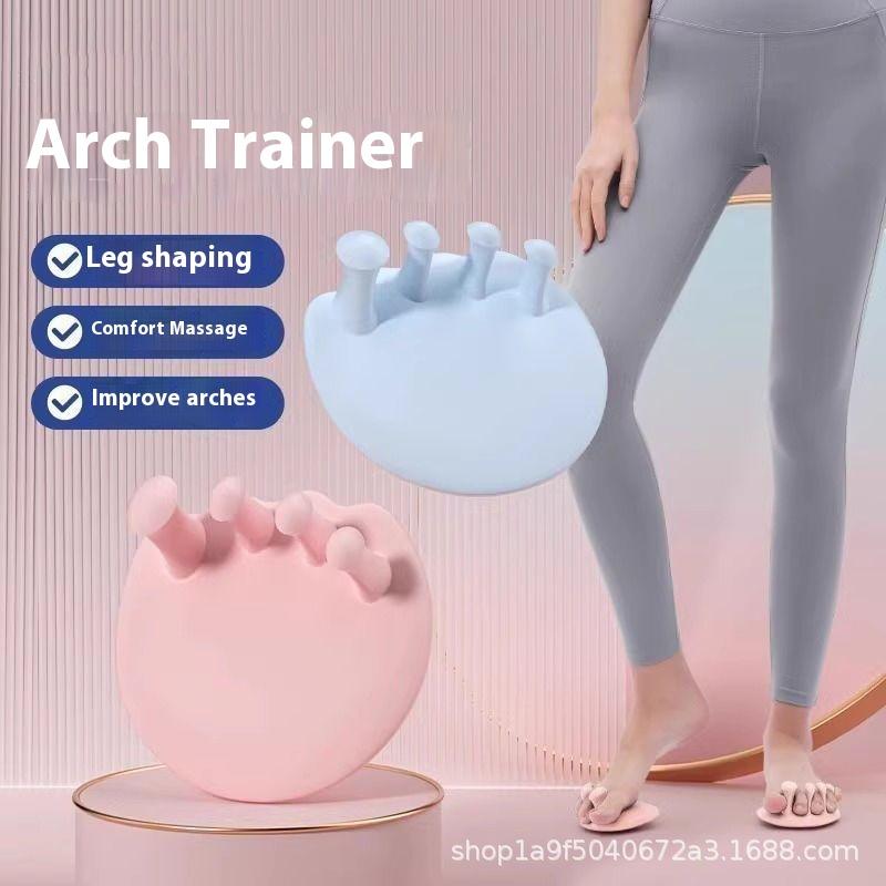 2 Stücke Fußgewölbetrainer Fitness Bein Zehen Plantarfasziitis Funktionstrainer Daumen Valgus Corrector Zehenschienen Gesäß Fußgewölbetrainer