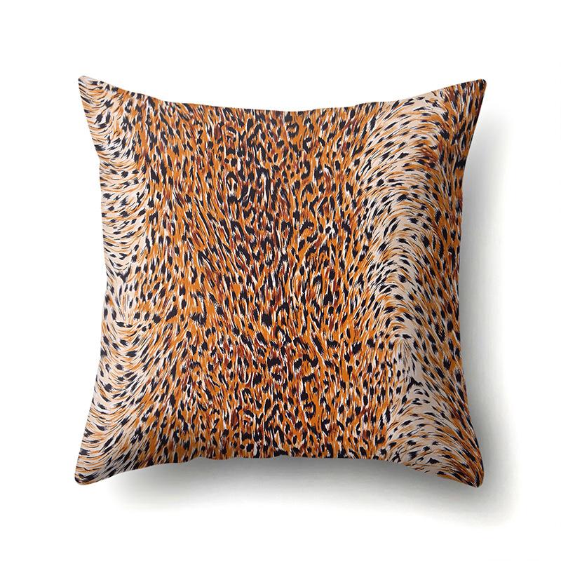Motif Léopard Nordique Moderne Abstrait Taie d'Oreiller en Polyester Décoration de Voiture Maison Imprimée Taie d'Oreiller Repose-Lombaire