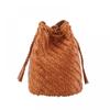 Dragon Diffusion 8838 Cuoio Pom Pom Double Jump Shoulder Bag
