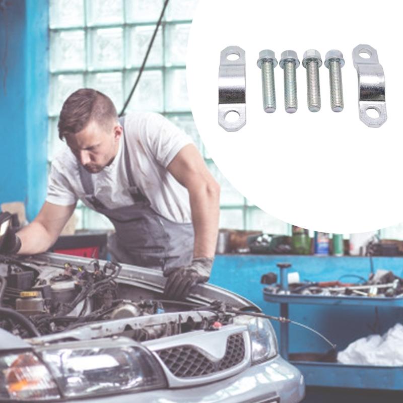 Automotive Accessories for 1964-1981 Replacement Universal Drive Shaft Rear End U Joint Strap Plates Bolts Spare Part