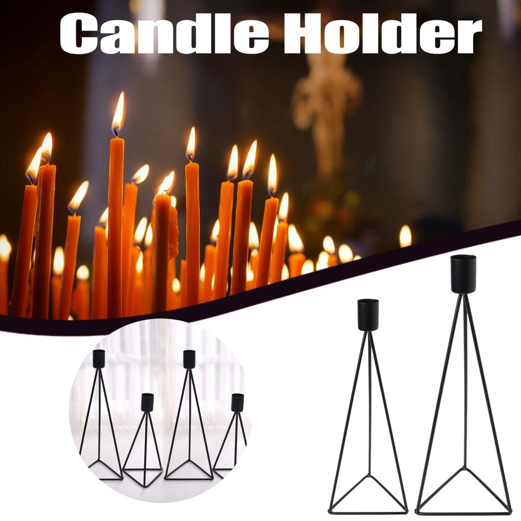 Candle Holder Set Vintage Design Iron Wedding Creative Kitchen Decoration