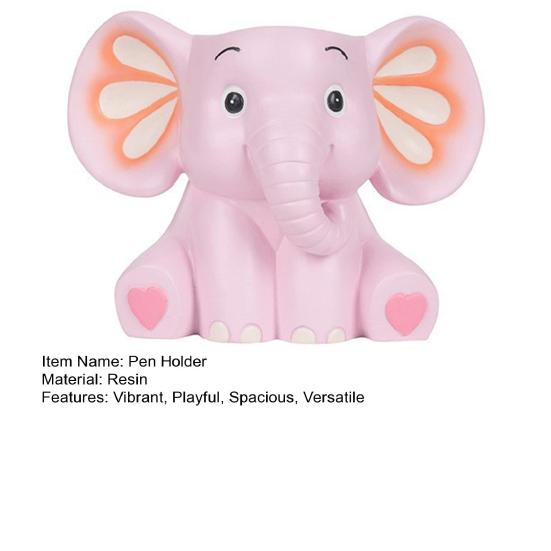 Olifant Pennenhouder Leuke Bureau Potloodhouder Multifunctionele Hars Pennen Organizer voor Kinderen Tieners Kantoor Schoolbenodigdheden