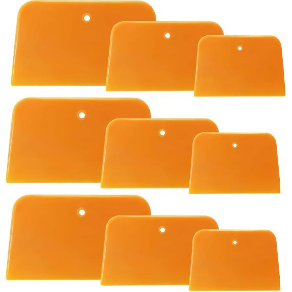 1 Set Body Filler Spreaders, Auto Plastic Putties Spreader Tool Includes Large, Medium and Small, Reusable Auto Film Application Tool for Body