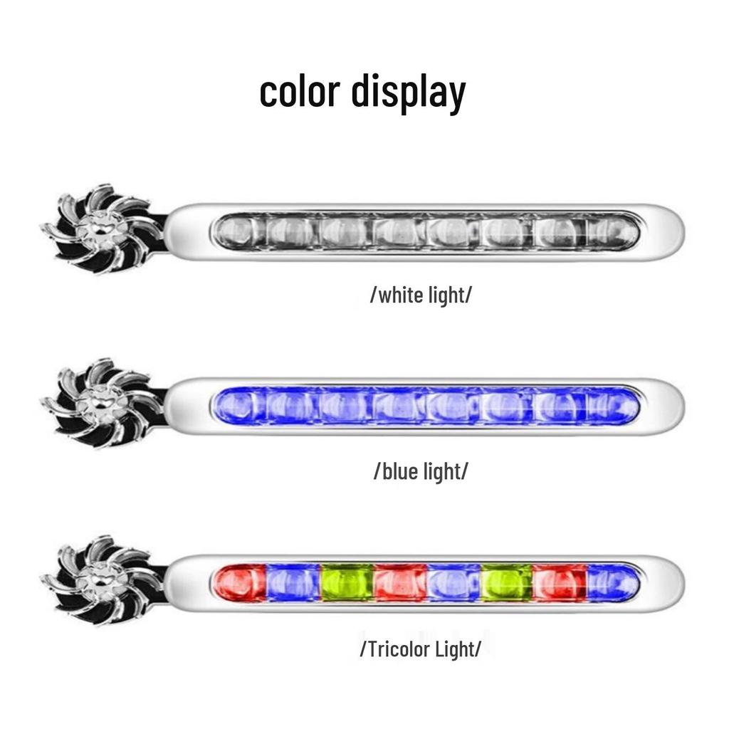 Wind-Powered LED Car Daytime Running Lights with Wireless Strobe