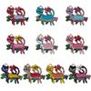 10 Colorful Enamel Alloy Cat Pendant Charms for DIY Jewelry