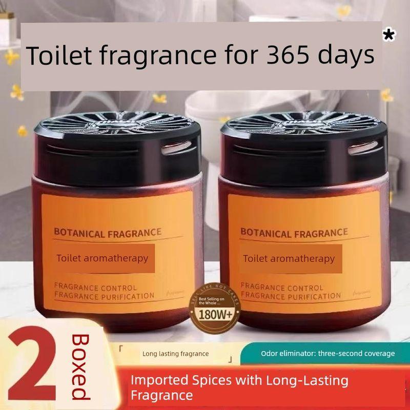 

Toilet Fragrance Solid Balm with Long-Lasting Floral Scent to Remove Odors Lemon + Osmanthus [Two Bottles] 120g