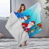 Soft Christmas Blanket Cozy Flannel Throw Winter Warm Decorative Holiday Gift Cozy Home Decor Festive Fleece Bedspread Plush Thr