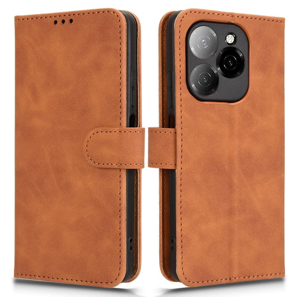 For TECNO Spark 20 Pro 5G Leather Case Skin-Feel Anti-Drop Wallet Flip Phone Cover