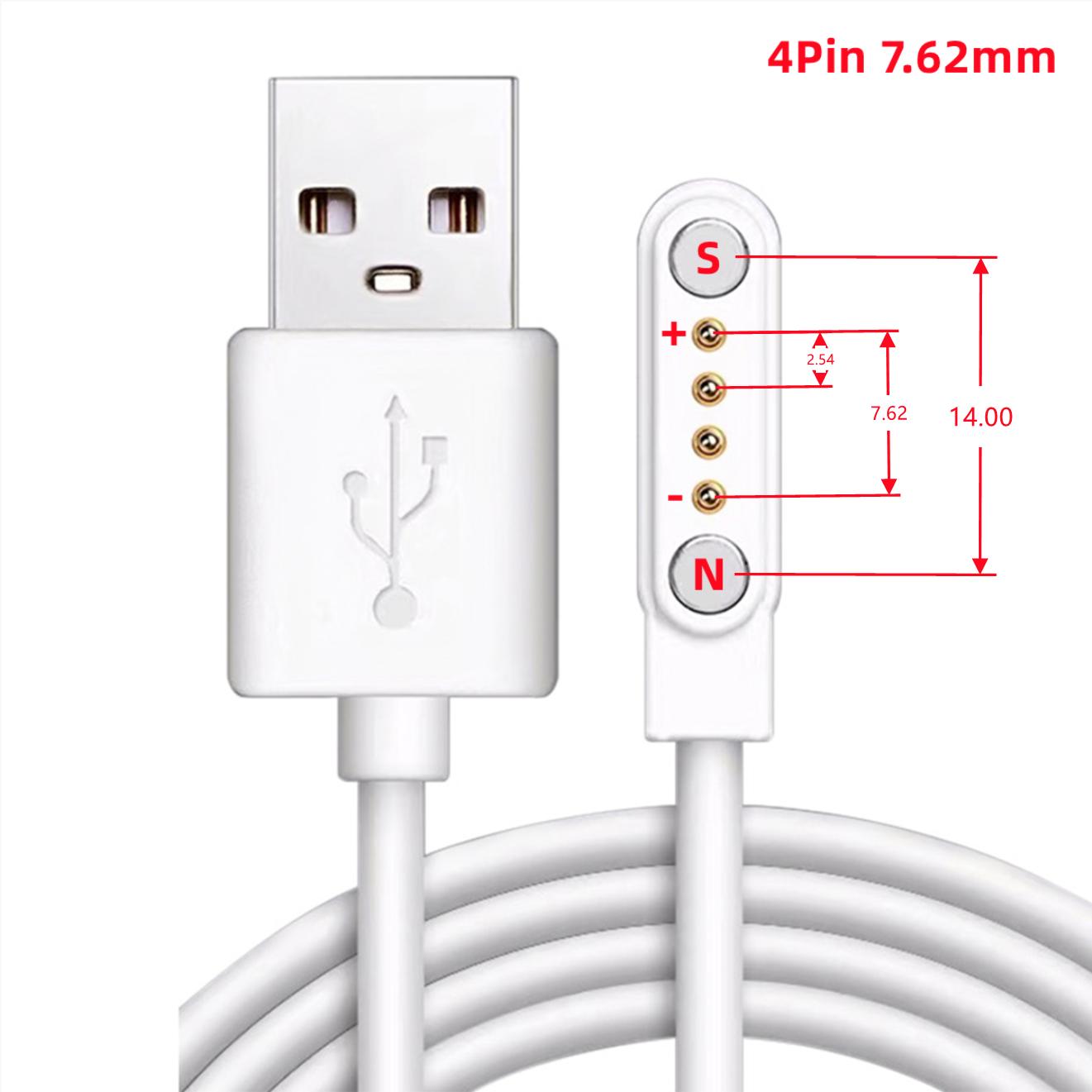 

Умные часы Магнитная USB док-станция зарядное устройство 2pin 4pin зарядный кабель адаптер питания для детей умные часы соковыжималка косметическое устройство зубная щетка (4pin 7.62mm)