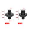 Double Headed Adapter Screw 1/4" Male To 1/4" or 3/8" Male Threaded Adaptor for Tripods Fill Light Stand Camera Cage