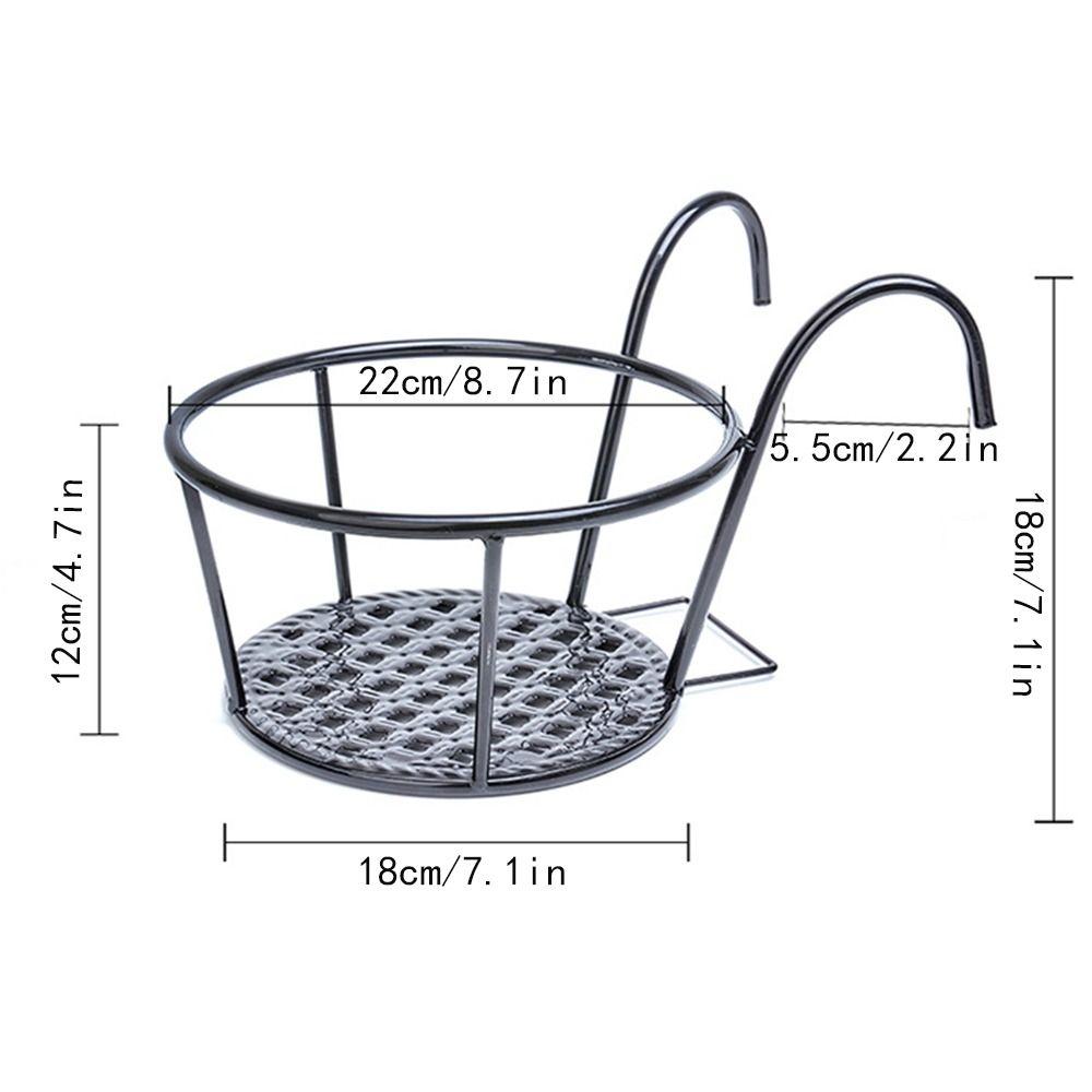 Metal Flower Pots Stand Simple Potted Plant Rack Patio Garden Hanging Basket  Bedroom