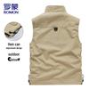 Romon Men's Multi-Pocket Outdoor Vest