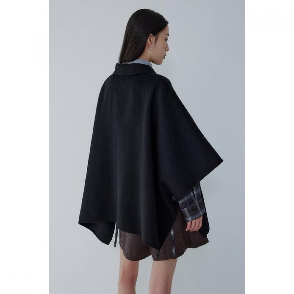 Voice Of Voices Wool Blend Poncho Half Coat 7156416001