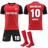 2425 Noul tricou de acasă Bayer Leverkusen Nr. 10 Wiltz Fotbal Bundesliga Roșu