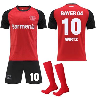 2425 Bayer Leverkusen's New Home Shirt No. 10 Wiltz Football Bundesliga Red