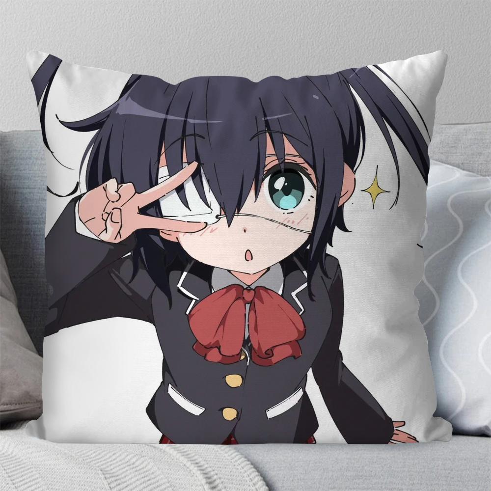 1Pc Takanashi Rikka Animation Take On Me Pillow Case Square Pillowbedroomsofaleisurecomfortcar Living Room Home Decoration 40X40