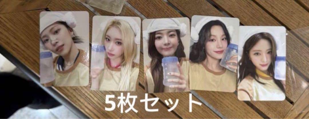 

[USED] itzy GOLD MCD makestar limited sauna trading cards complete set of 5