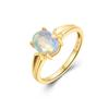 Shinning 100% Natural Opal Jewelry Set  Earrings Ring Real Gemstone Oval 7*9mm  925 Sterling Silver Exquisite Jewelry Gift for Women
