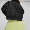 Puma T7 Bomber Jacket Solid Color Casual Logo Print Long Sleeve Jacket Women jackets Black 621689-01