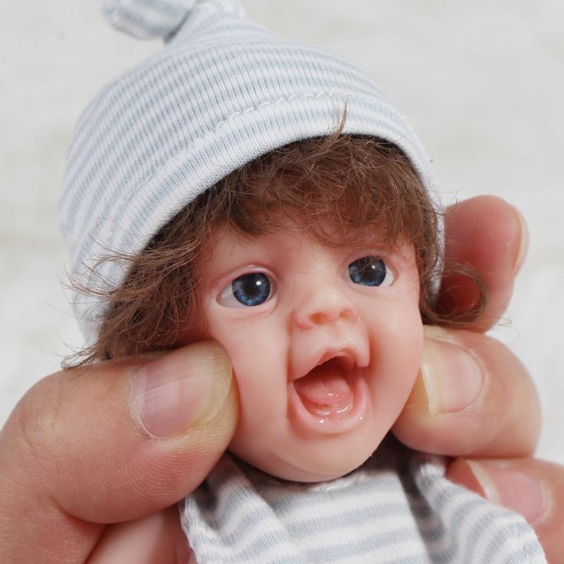 Mini Doll Cute Small Baby Doll Realistic Newborn Baby Dolls Silicone Full Body