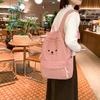 Corduroy Cute Schoolbag Junior High School Girls High School Simple Versatile Backpack Female College Student Soft Sister Backpack