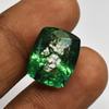 Natural Emerald Loose Gemstone 11.15 Ct Gren Cushion Cut From Colombia for Jewelry Making and Crafts