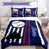 Softball Player Customize Your Name Bedding Set Breathable Duvet Cover With Pillowcases Decorative Bed Linen For Bedroom Home Decoration Birthday Gift