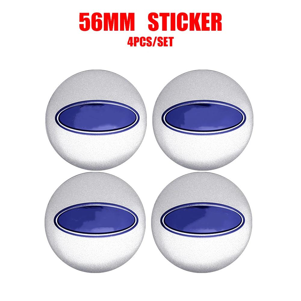 4Pcs 56mm Car Wheel Center Hub Cover Stickers Hub-Decals Decoration Accesorios