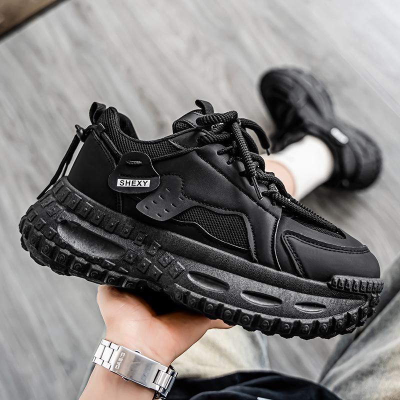 New Fashion Men 's Four Seasons Comfortable Thick Sole Shoes Students Boys GirlsTrending Soft Sole Breathable Casual Running Sneakers