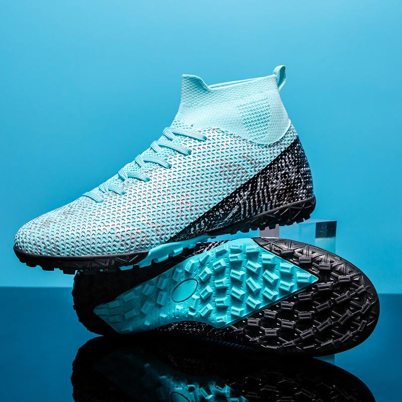 Nowe, gorąco sprzedające się, unisex buty piłkarskie: Długie kolce/kolce do trawy, Oddychające, Antypoślizgowe i Lekkie