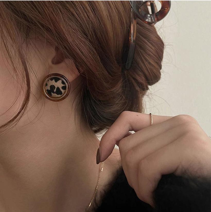 Boucles d'oreilles de luxe tendance 2024 accrocheuses pour femmes: Boucles d'oreilles à clous tendance et polyvalentes pour l'automne et l'hiver
