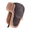 Winter Lei Feng hat men's and women's outdoor skiing fleece thermal goggles thermal hat windproof leather cycling hat