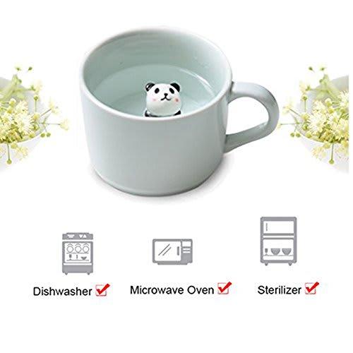 Coffee Milk Tea Ceramic Mug - 3D Animal Morning Cup with Panda, Best Gift for Morning Drink, Wedding, Birthday, Father's Day, Big Nose Deer