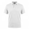 Mens Summer Textured Short Sleeve Polo Shirt Business Casual Solid Lapel Top