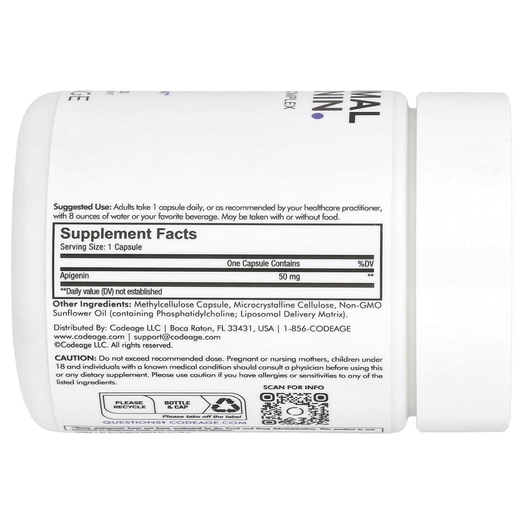 Liposomales Apigenin, Phospholipidkomplex, 50 mg, 90 Kapseln