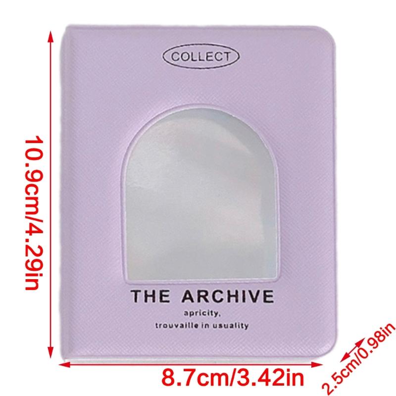 Small Card Collector Binder Holds 40 Cards with Showcases Cover 3Inch Photocard Holders Album Photo Organizers Book