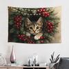 Christmas Knit Heart Pattern Tapestry Bedroom Decoration Wall Hanging Blanket Tapestry Cool Stuff For Room