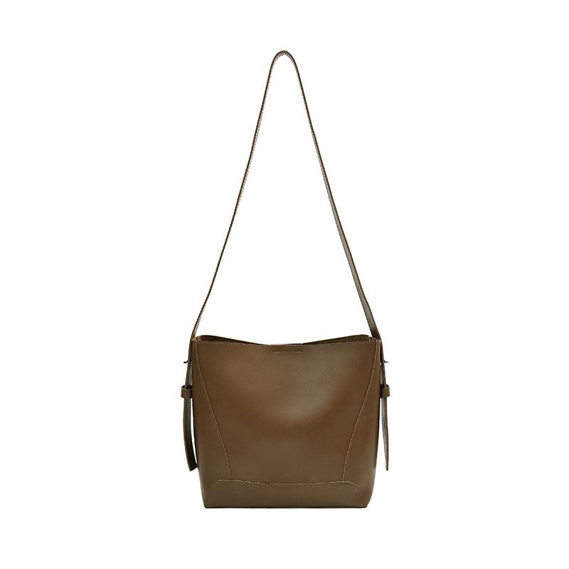 Fashion women's bags new high-end large-capacity bucket bags niche design single shoulder crossbody armpit bags