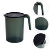 1 Set Plastic Large Capacity Cold Water Kettle Set Transparent Pitcher Splash-Proof Cover Handle Design Cups Included Kitchen